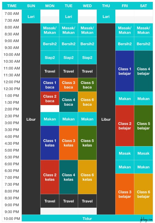 Jadwal Kuliah - Berasa artis sibuknya!